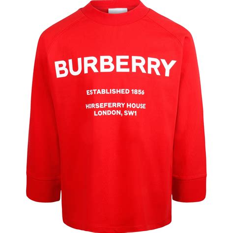 red burberry shirt mens|Burberry t shirt long sleeve.